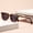 Leopard Print Frame Black and Gray Piece, variant on Women's Trendy Leopard Print Colorful UV Protection Sunglasses