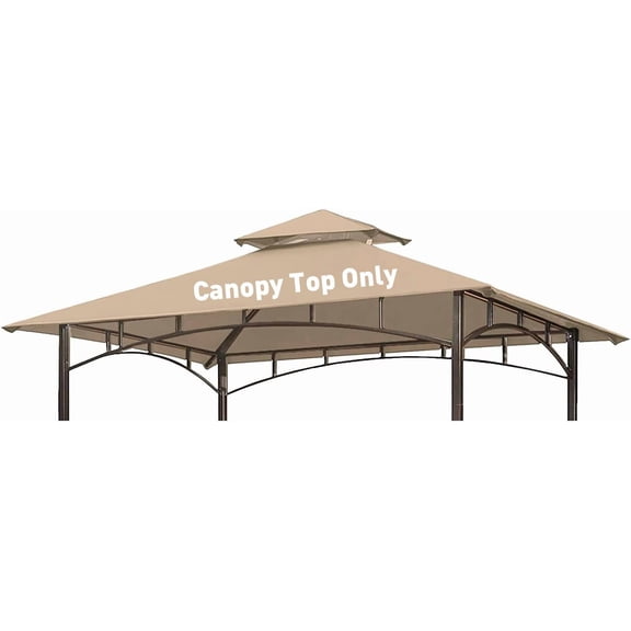 Toldo para barbacoa OLILAWN L-GG001PST-F 152 x 244 cm, color beige