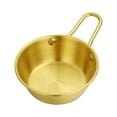 thumbnail image 1 of Mlkoz Kitchen Bowls , Bol d'Assaisonnement pour Collation de Cuisine avec Poignée, Bol de Riz Doré, Bol de Vin Chaud et Froid, Bol de Vin de Riz en Acier Inoxydable, Cadeaux pour Hommes, 1 of 2