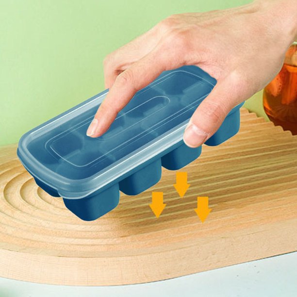 Heiheiup 2pc Trays 8 Ice For Whiskey Cocktail For Freezer Flexible