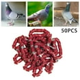 thumbnail image 4 of Langgg 50x 2023 Pigeon Leg Rings Bird Foot Bands for Bantam Finch Canary Brown, 4 of 9