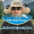 thumbnail image 6 of Solar Fan Hat, Wide Brim Sun Hat with Dual Cooling Fans, Solar & USB Charging, Waterproof Breathable Outdoor Fishing Hiking UV Protection Hat for Men Women, 6 of 12