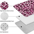 thumbnail image 5 of Pink and Gray Of Leopard Print Bathroom Rugs Sets 3 Piece,Toilet Cover Set,Absorbent Non Slip Bathroom Mats Sets with U-Shaped Contour Rug Toilet Rug Set, 5 of 5