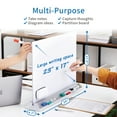 thumbnail image 2 of Audio-Visual Direct Magnetic Desktop Memo Sign White Board for Reception & Office (Divider, White), 2 of 7