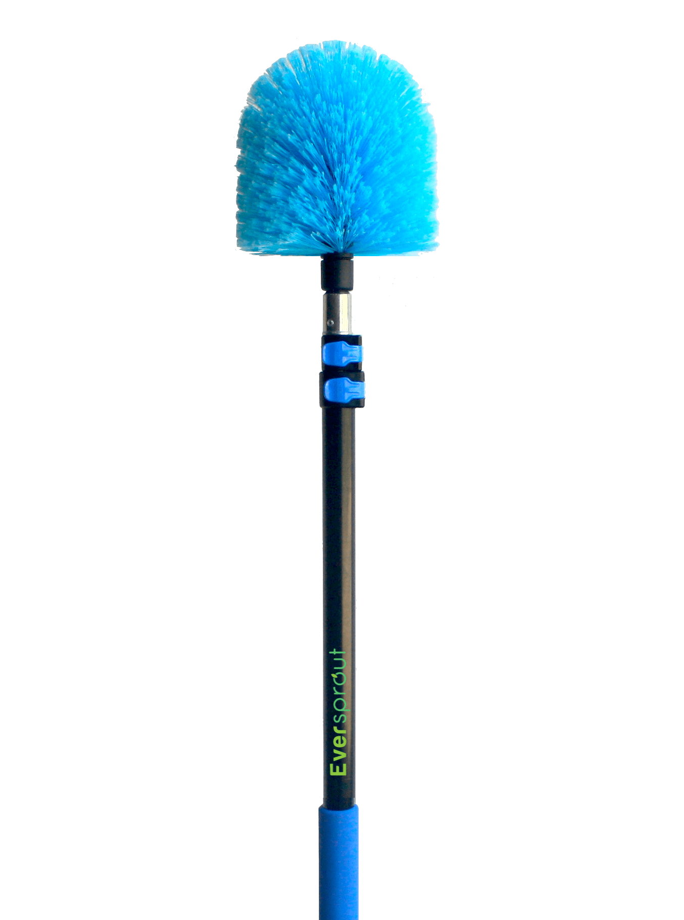 Eversprout 5-to-12 Foot Cobweb Duster and Extension-Pole Combo (20 Foot Reach, Soft Bristles) | Hand Packaged | Lightweight, 3-S