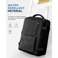 thumbnail image 6 of Large Travel backpacks for Adults, Flight Personal Carry on Backpack for Women Men, Approved Airlines Back Pack Carry-ons Mochilas de Viaje, Waterproof Luggage Laptop Backpack Black, 6 of 13