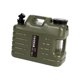 thumbnail image 1 of Contenedor de agua plegable de 10.5 a 22 galones para acampar al aire libre Verde 18.5L, 1 of 9