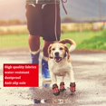 thumbnail image 5 of Covertsafe& Botas Para Perros Antideslizantes, Impermeables, Zapatos Para Perros Al Aire Libre, Para Perros Medianos A Grandes, 4 Piezas Con Suela Resistente, Negro-Rojo, 5 of 5