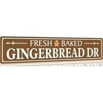 Tin Sign Fresh Baked Gingerbread Dr Tin Sign Funny Metal Tin Sign Wall Decor for Garden Wall Home Farm Yard Front Door Indoor Outdoor Street Sign 4x16 Inches