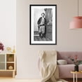 thumbnail image 3 of Historic Framed Print, [Canales, full-length portrait, standing, facing right, right hand on dagger], 17-7/8" x 21-7/8", 3 of 9