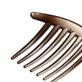 thumbnail image 7 of Unique Bargains 2Pcs French Twist 7 Teeth Comb Teeth Hair Combs Clip Comb 4.1" Resin Brown, 7 of 7