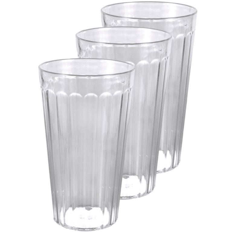 Magazine All Purpose Drinking Glasses For Water, Beverages & Cocktails –  250ml/370ml Clear Tempered Glass Tumblers