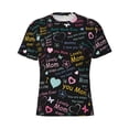 thumbnail image 3 of Naloa I love you Mom Men's T-Shirt Sport T-shirt Men's Basic Tee Casual Men's Shirt, Round Neck, Short Sleeves - X-Large, 3 of 5