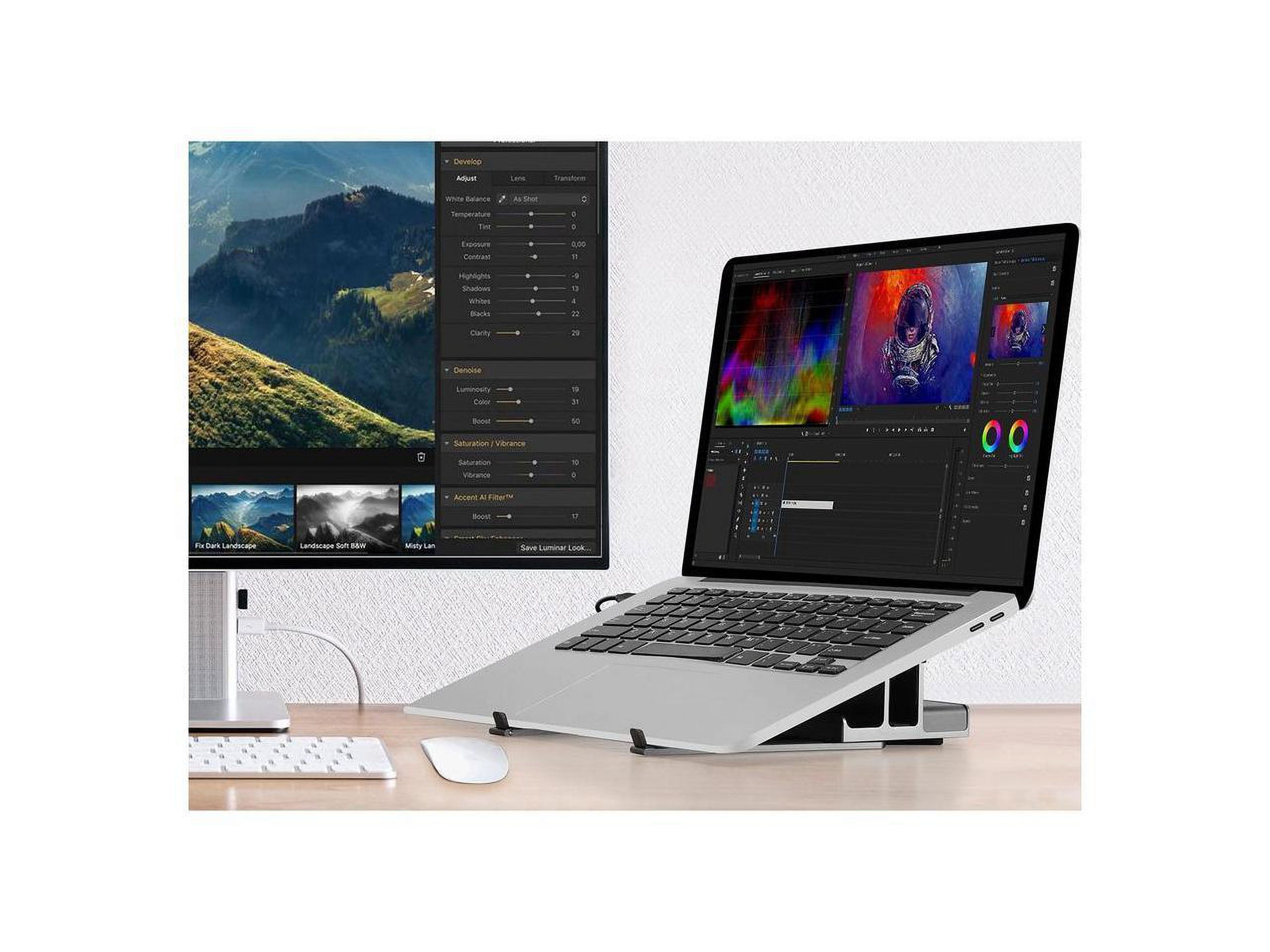 SIIG USB-C Laptop Stand W/ 4K Docking Station CEMTDK21S1