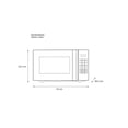 thumbnail image 5 of Horno Microondas Daewoo DMDXX11S2BW 1.1 pies Negro y Blanco, 5 of 5