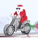 thumbnail image 2 of Tarjeta De Felicitación Tridimensional De La Motocicleta De Papá Noel Regalo De Navidad Único Tarjeta Creativa Del Día De Navidad En 3D Con Forma Bonita Para Cumpleaños Boda Navidad Methold EL011764-00, 2 of 6