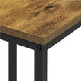 thumbnail image 7 of Topeakmart Industrial 5 Piece Dining Set with Square Table 4 Backless Stools, Rustic Brown, 7 of 7