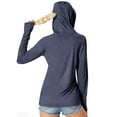 thumbnail image 7 of yillto Women's Yoga Athletic Jacket Sun Protection Long Sleeve Top Summer Lightweight Casual Workout Running Jacket, 7 of 7