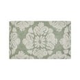 thumbnail image 4 of Better Trends 21" x 34" Bathroom Rugs 100% Cotton Soft Water Absorbent Non Slip Bath Mat Machine Washable Rug (Sage) Medallion Collection, 4 of 6