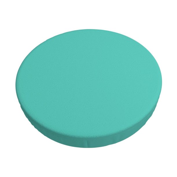 Balery Teal Turquoise Fundas de asiento para taburete de bar redondo de tela de terciopelo ajustables que protegen de arañazos y manchas para sillas de 14 a 17 pulgadas.-14 inch
