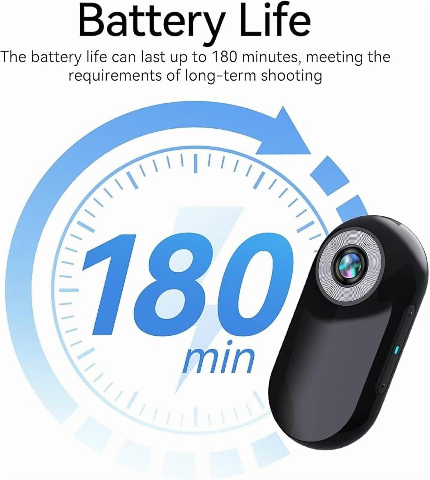 Wrongduck Mini Body Camera 1080P with 32GB Card, Portable Helmet Camera with Audio and Video Recording, Magnetic Multi-Function Action Cam for Travel, Sports, and Pets