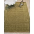 thumbnail image 4 of EORC Eastern Rugs LL4OL9X12 9 x 12 ft. Handmade Wool Green Transitional Solid Lori Baft Rug, 4 of 10