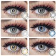 thumbnail image 2 of EYESHARE 1 par (2 piezas) SIAM Color cosmético lentes de contacto para lentes de ojos Color de ojos, 2 of 4