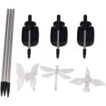 thumbnail image 3 of 3 Pack Multicolor Changing LED Solar Garden Lights in Butterfly, Hummingbird, Dragonfly Shapes for Party Decoration, Lawn, Yard, Pathway Lighting, 3 of 5