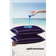 thumbnail image 4 of Pack of 2 Outdoor Pillow Covers, Solid Color Dark Purple Waterproof Square Throw Pillowcase Cushion Decorative Pillow Covers for Couch Patio Tent, 20x12 in, 4 of 6