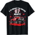 thumbnail image 2 of 100% Cotton I'm Ready to Crush 67 Hearts Truck Funny 6 7 Valentine Boys T-Shirt, 2 of 5