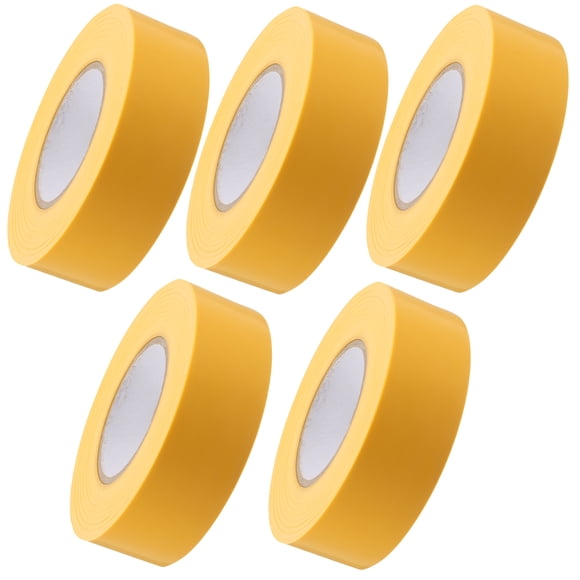PTOOTP 5pcs Marking Tape Flagging Tape Yellow PVC Marking Workers Manufacturing Facilities
