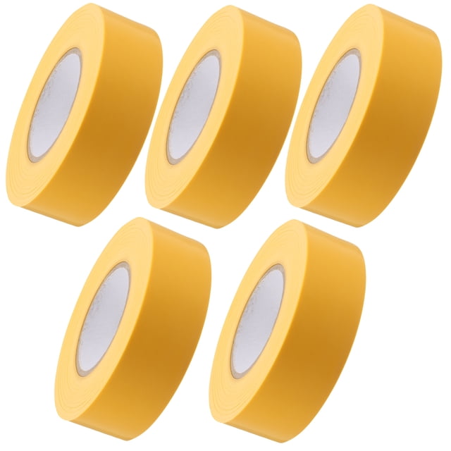 PTOOTP 5pcs Marking Tape Flagging Tape Yellow PVC Marking Workers Manufacturing Facilities