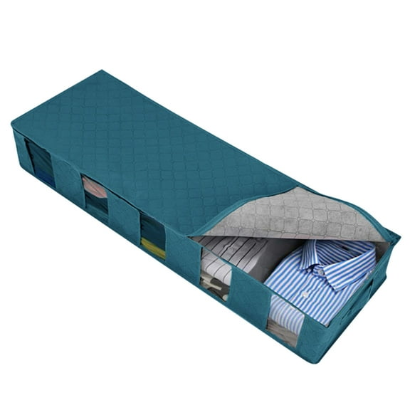 Miyuadkai Storage Zayow under Bed Storage Bag Organizer with Reinforced Handle Foldable underbed Storage Container for Quilt Clothes Home Decor A one Size