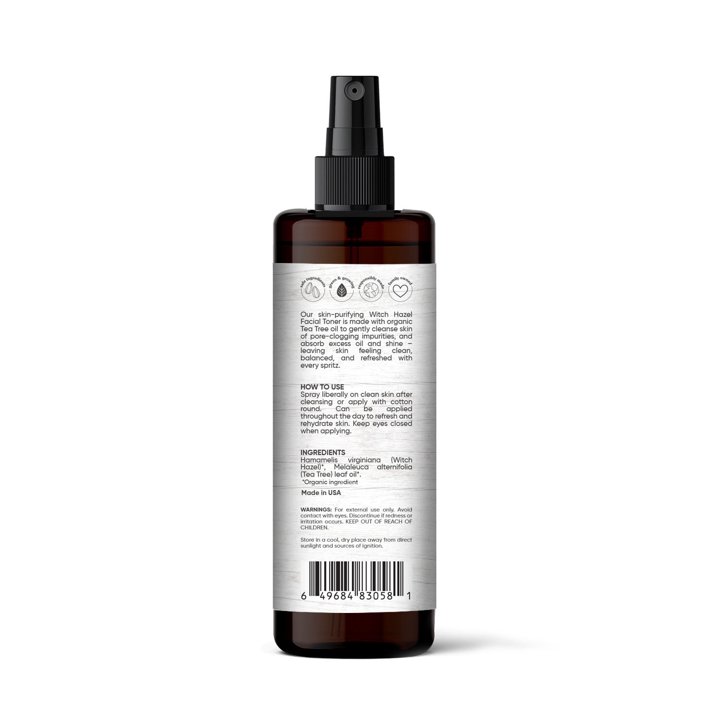 sky organics witch hazel facial toner