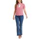 thumbnail image 2 of BLUSA DE LUNARES PARA MUJER INSPIRE CHIC CON CUELLO PETER PAN Y LAZO EN LA MANGA CORTA TIPO VINTAGE TALLA XS ROSA, 2 of 6