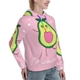 thumbnail image 6 of Sikiie Cute Avocado Women's Casual Hoodies Long Sleeve Lightweight Pullover Tops Loose Sweatshirt-Medium, 6 of 7