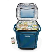 Coleman CHILLER 42-Can Insulated Soft Cooler Bag with Wheels, Ocean
