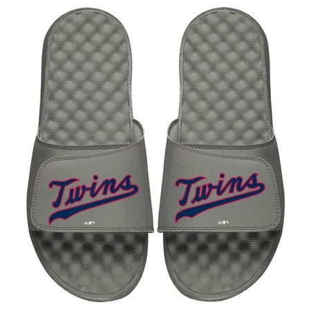 

Youth ISlide Gray Minnesota Twins Cooperstown Wordmark Logo Slide Sandals