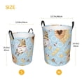 thumbnail image 3 of Fotbe Cute Gnome Bee Collects Honey Cesto de Ropa con Asas, Cesto Impermeable de Gran Capacidad, Bolsa de Lavado para Dormitorio, Cesto de Ropa con Ruedas y Asas-Small, 3 of 6
