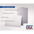4 1/4" x 5 1/2" Extra Thick Blank White Cards with Envelopes 40 Set