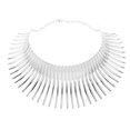 thumbnail image 3 of Collier Déclaration pour Femmes Collier Ras du Cou Bavoir Collier Bijou de Mode Collier Déclaration Argent, 3 of 8