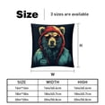 thumbnail image 5 of Xiong Fugu Elegant Velvet Throw Pillow Covers Set of 2 for Bed and Throw Pillows - 16x16, 18x18, 20x20 Inches with Unique Patterns for Home Decor and More, 5 of 6
