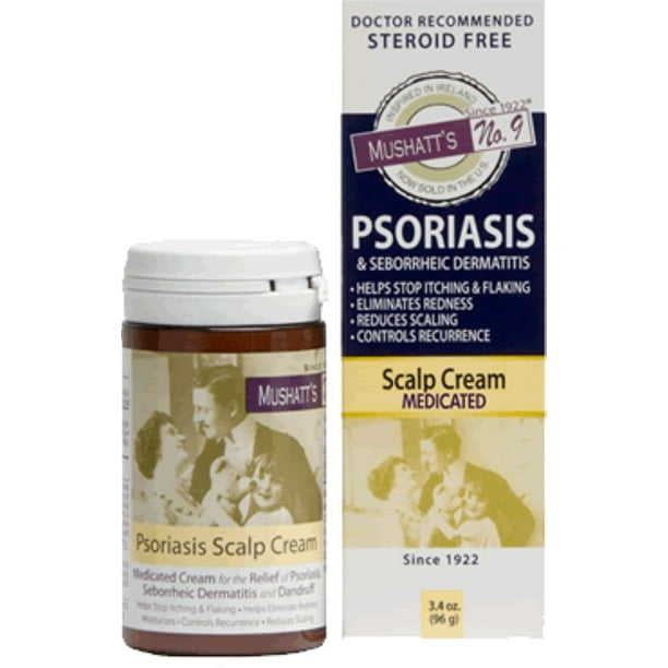 Mushatt's No. 9 Psoriasis Scalp Cream 3.4 oz (Pack of 3)