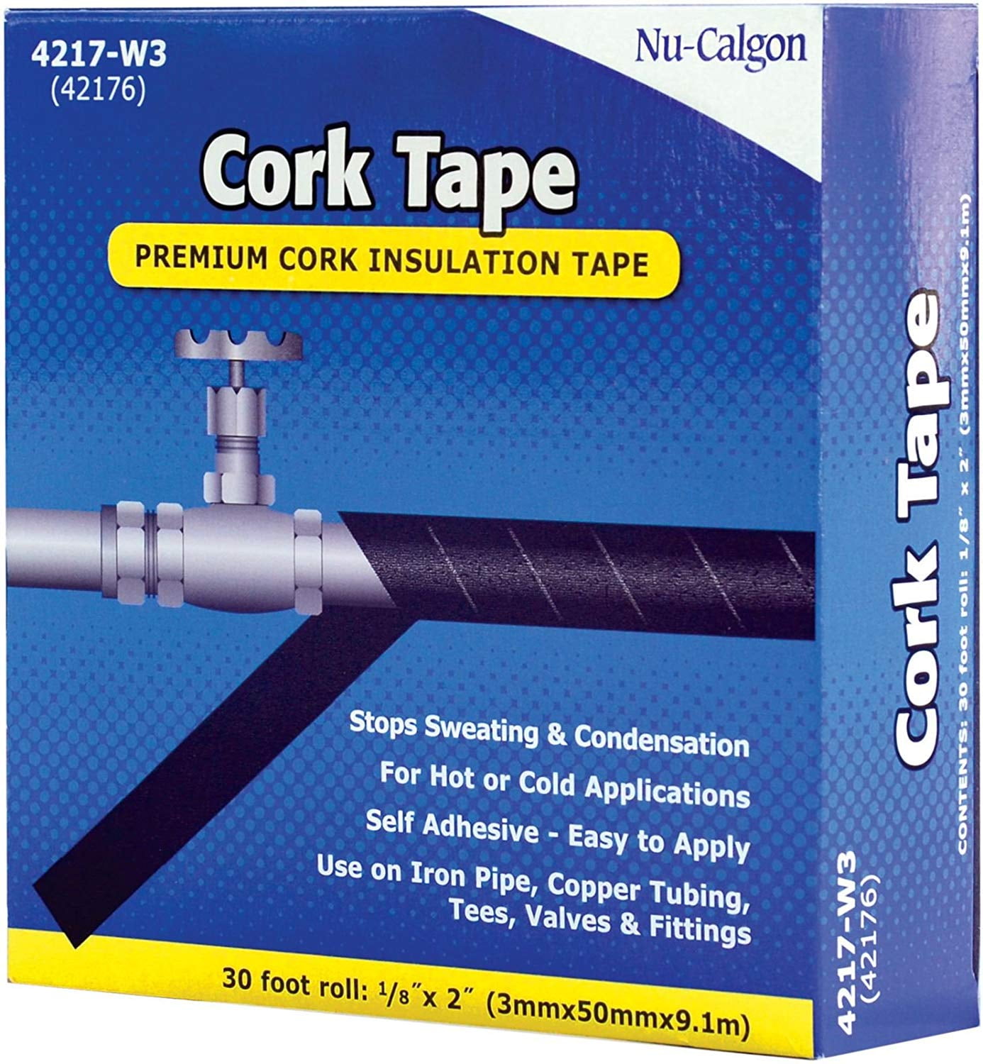 Nu Calgon 4217 W3 Cork Insulation Tape 2 X 1 8 X 30 Roll Walmart