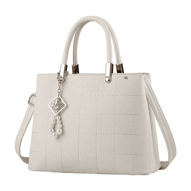 Bolso De Mujer Versátil Y Exquisito Pu Impermeable Color Beige