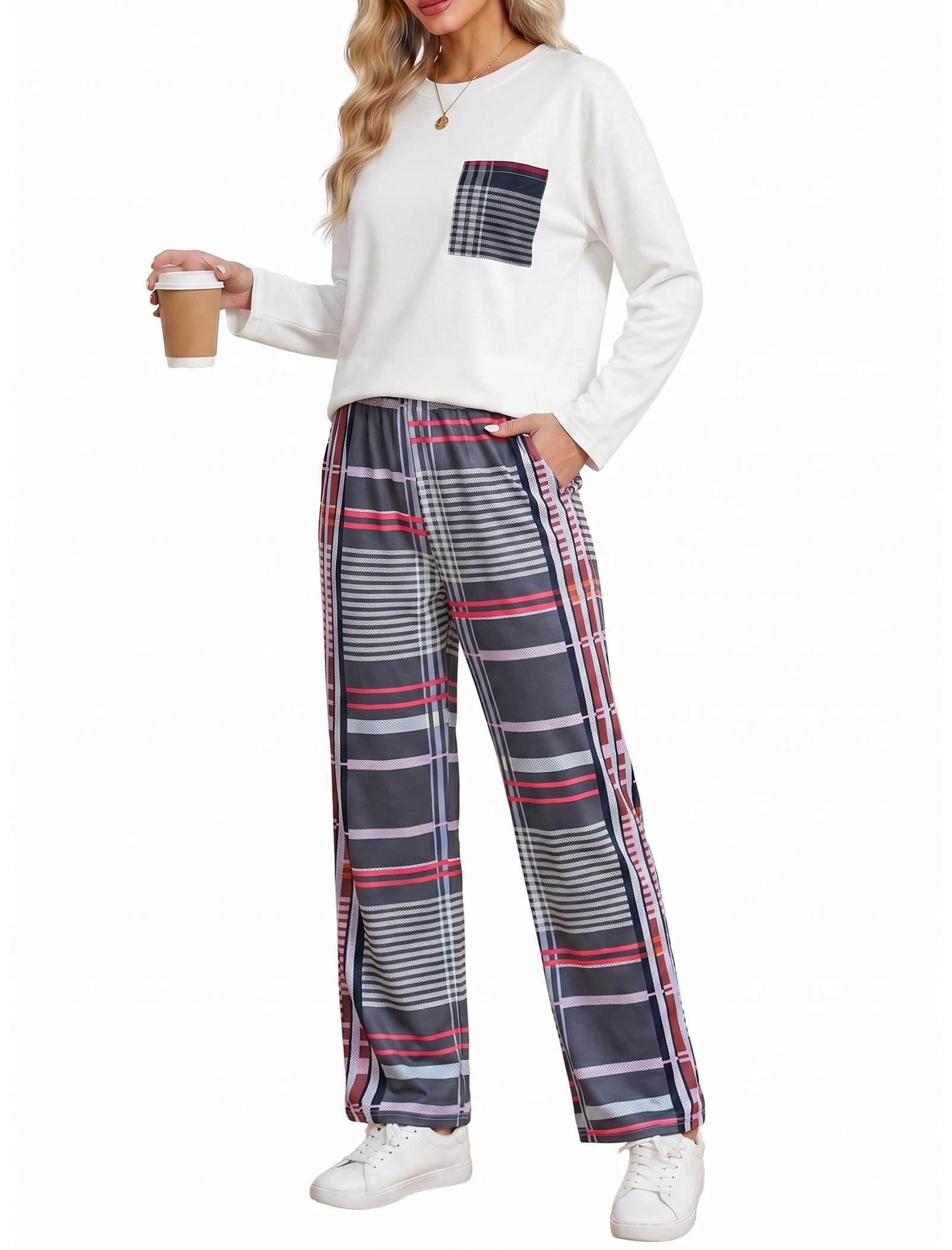 OYYN Women's 2-Piece Casual Tracksuit Set photo 4