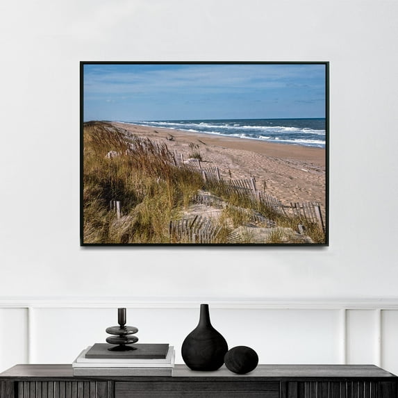 View of Beach and Ocean from Sanderling Inn, Duck, North Carolina - 1985 | John Margolies | Premium Fine Art Print | 20th Century American | Photography | Portrait | Nature Art