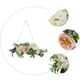 thumbnail image 4 of onlyliua Promoción de Temporada Decoración de Flores Artificiales Estilo Corona de Flores Decorativa Colgante de Pared, 4 of 6