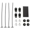 thumbnail image 7 of BOXI 10" Universal Electric Radiator Cooling Slim Fan 12V with Mounting Kit (Heavy Duty Wide Curved - 6 S Blades, 10 Inch Pull Fan Black), 7 of 7