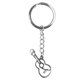 thumbnail image 1 of Llavero de acero inoxidable con forma de guitarra, colgante para bolso, estilo guitarra, 1 of 6